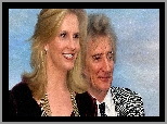 Grafika, Penny Lancaster, Rod Stewart, Piosenkarz, Modelka